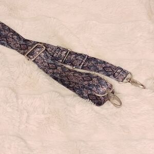 Baggallini Python Patterned Strap w/Silver Hardware for Bag, Crossbody, Purse